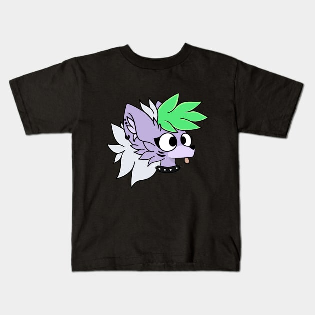 Fnaf Roxanne Wolf Head Kids T-Shirt by d o r r i a n